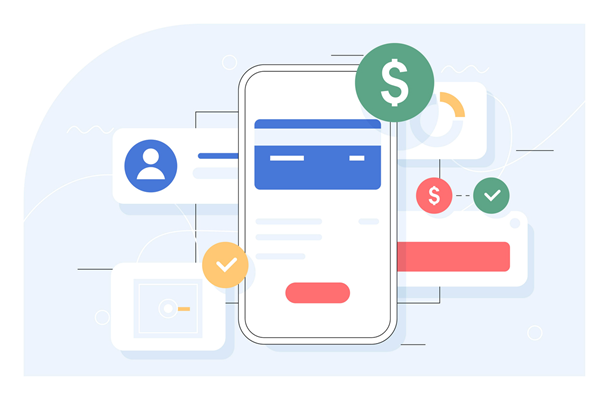 Illustration of cell phone plan concepts